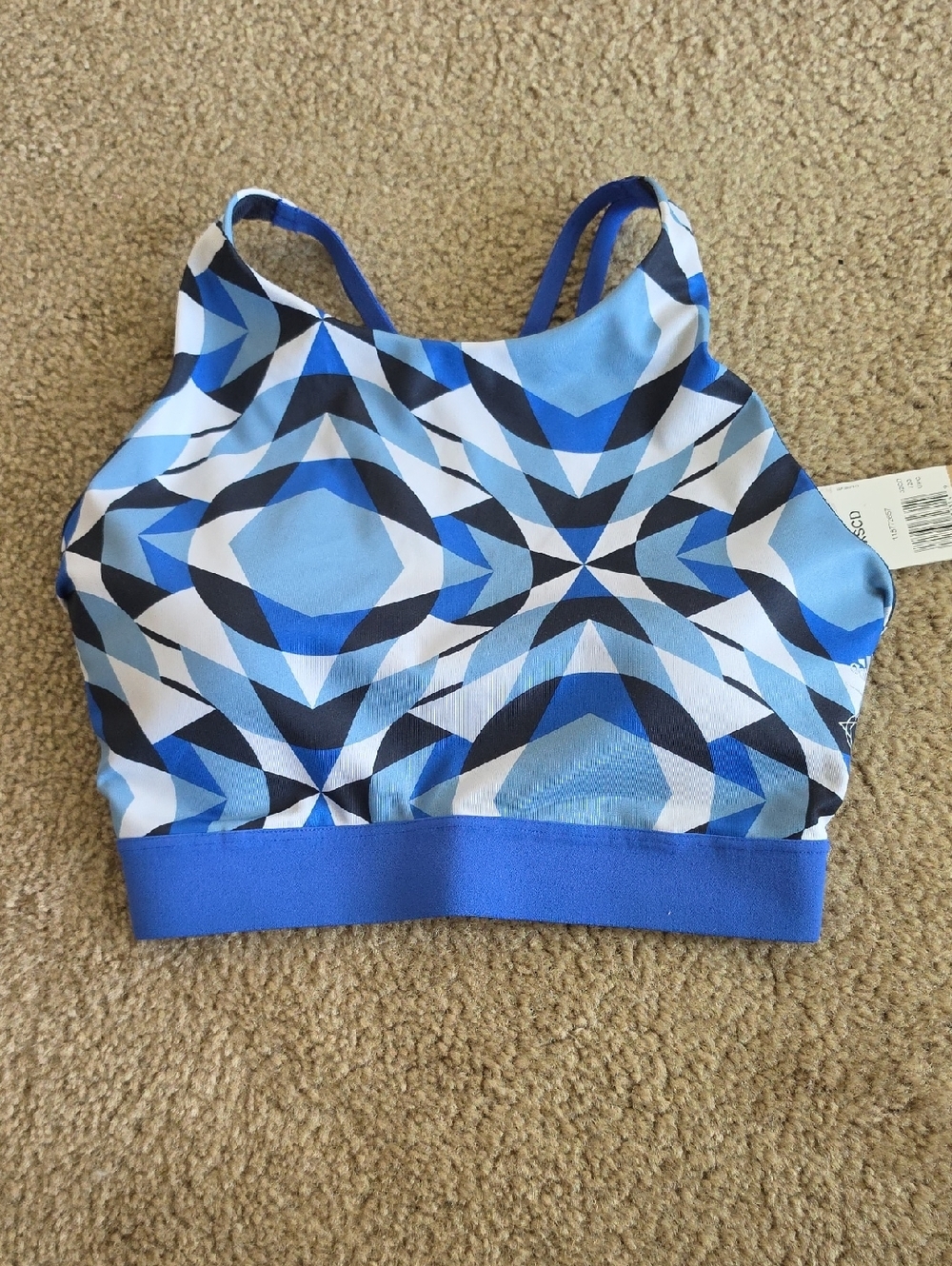 Adidas Womens Sports Bra Halter XS CD Cup